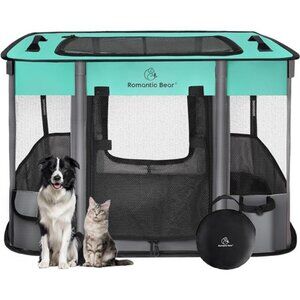 Dog Playpen,Pet Playpen,Foldable Dog Cat Playpens,Portable Exercise Kennel Tent